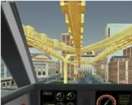 Elevated train driving simulator sky tram driver mobil HTML5 jtk